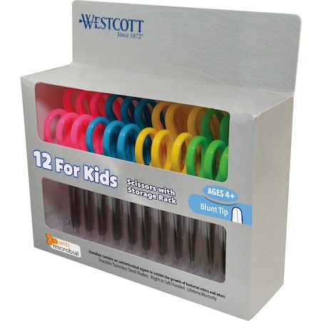 Scissors, Teachers Bulk 12Pack Display - 14606 with Anti-Microbial