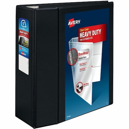 Heavy-Duty View 3 Ring Binder, 5" One To