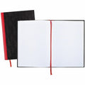 11-3/4" x 8-1/4" Black Hardback Notebook, 96 Pg