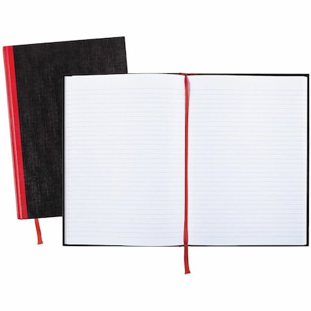 11-3/4" x 8-1/4" Black Hardback Notebook, 96 Pg