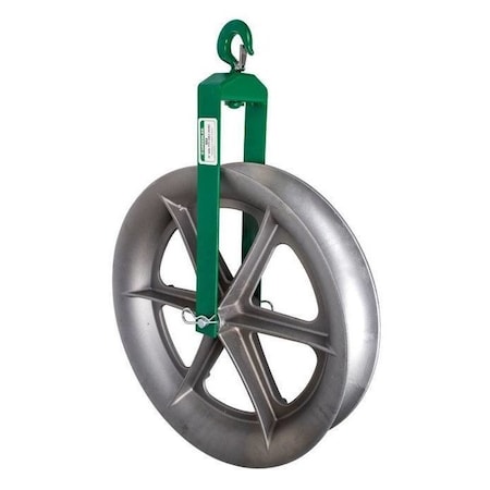 Cable Puller Sheave, Hook Type, 24 In