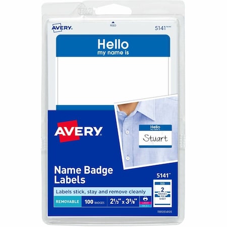 Name Badge Stickers ""Hello My Nam,PK100