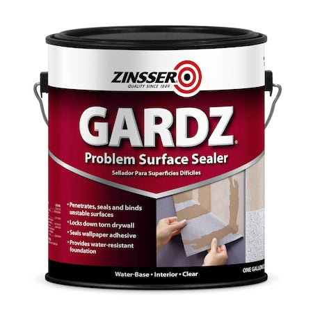 Zinsser Gardz Problem Surface Sealer, Matte, Clear, 1 Gal