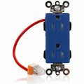 Straight Blade Receptacle, 5-15R, 15 A, 125V AC, Surface Mount, Self-Grounded