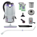 GoFit 6 Cordless 8Ah, 6 qt. Backpack Vacuum w/ Xover Multi-Surface Telescoping Wand Tool Kit