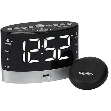 JCR-255 Clock Radio - LED - Dual Alarm - AM, FM