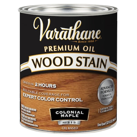Premium Wood Stain, Oil Based, Colonial Maple, 1 Quart