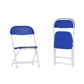 Kids Blue Plastic Folding Chair, PK2