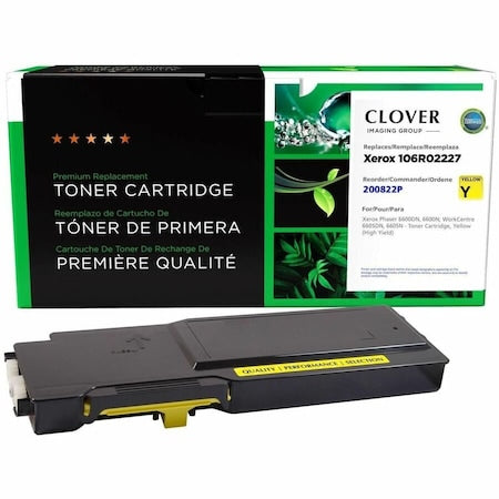 Toner Cartridge, Yellow, Remanufactured