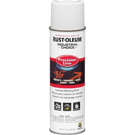 Inverted Marking Paint, 17 oz., White, Water -Based