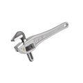 14" Aluminum Offset Pipe Wrench, Narrow Hook Jaw Parallel to Handle for Tight Spaces and Overhead