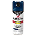 Rust Preventative Spray Paint, Navy Blue, Gloss, Solvent, 12 Oz