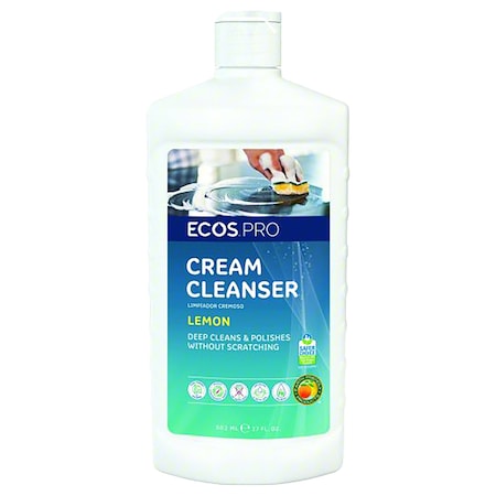 Cream Cleanser, Bottle, 17 oz, Lemon, 6 PK