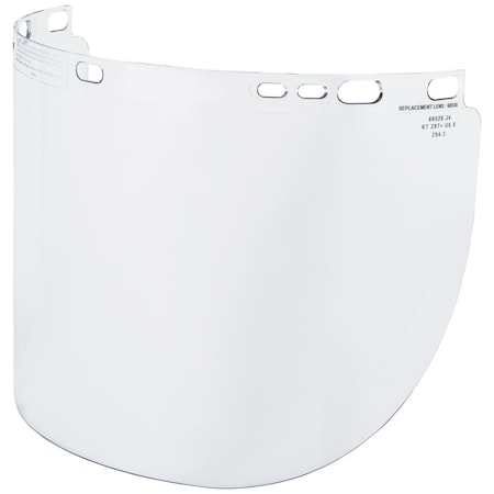 Face Shield Visor, Clear Visor, 8 in Height