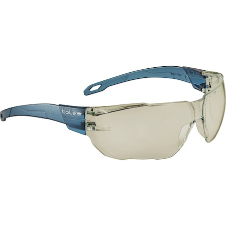 Swift, Safety Glasses, Anti-Fog & Anti-Scratch, Copper Lens, Blue Frame, Frameless