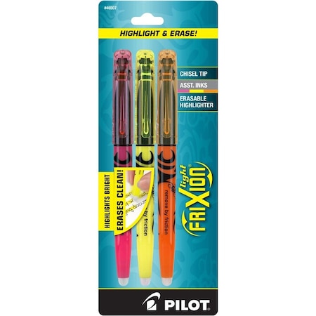 Highlighter Set, Assorted, Chisel, PK3