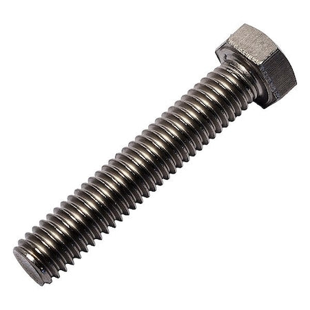 Grade 2, 3/8"-16 Hex Head Cap Screw, Plain Grade 2 Titanium, 2 in L