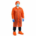 Orange Lab Coats MED 30/cs