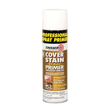 Spray Primer . White, 16 oz Spray, Aerosol Can, Flat