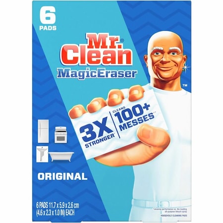 Scrubber, 4-39/64" L, Melamine Foam, PK6