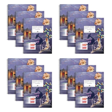 Carbonless Chem Lab Notebook, Wire, PK12