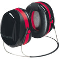 Peltor Optime 105 Behind-the-Neck Ear Muffs, 29 dB NRR, Passive, General Purpose, Black/Red