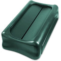 Slim Jim Trash Can Lid, Green, Resin