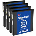 Economy View 3 Ring Binders, 1.5 in, PK4