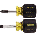 Screwdriver Set, Stubby Slotted and Phillips, 2-Piece