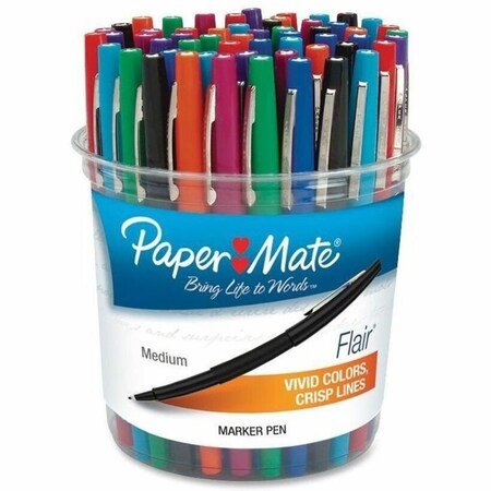 Pen, Assorted Ink, Capped, PK48