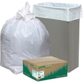 13 gal Trash Can Liners, 24 in x 33 in, Extra Heavy-Duty, 0.85 mil, White, 150PK