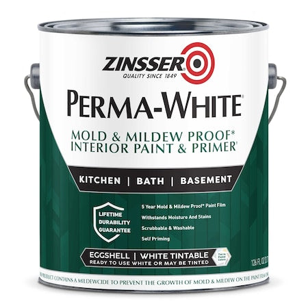 Interior Paint, Eggshell, Water Base, Eggshell, 1 gal