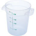 Food Storage Container, Color Clear, 4 qt