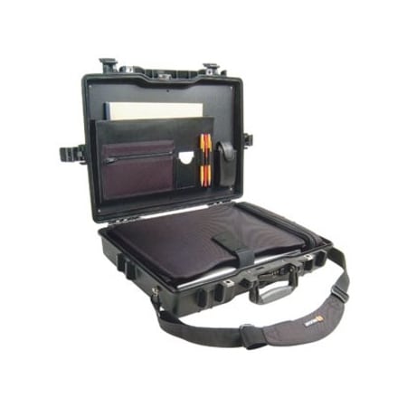 Black Protective Case, 21.6"L x 17-1/4"W x 4.87"D
