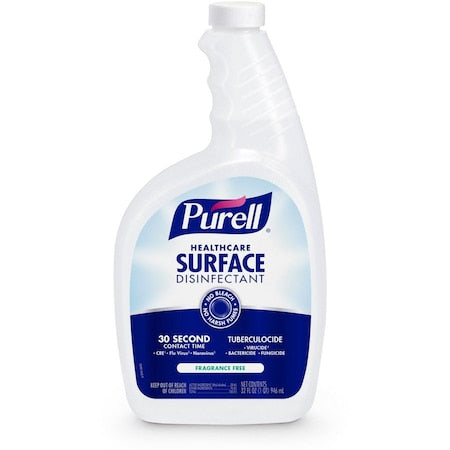 Healthcare Surface Disinfectant, 32 oz. Trigger Spray Bottle, Alcohol, 6 PK