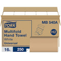 Multifold Paper Towel Sheets, 1 Ply, 250 Sheets, White, 16 PK