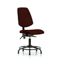 Desk Chair No Arms, 18" to 23" Height, Vinyl, Burgundy