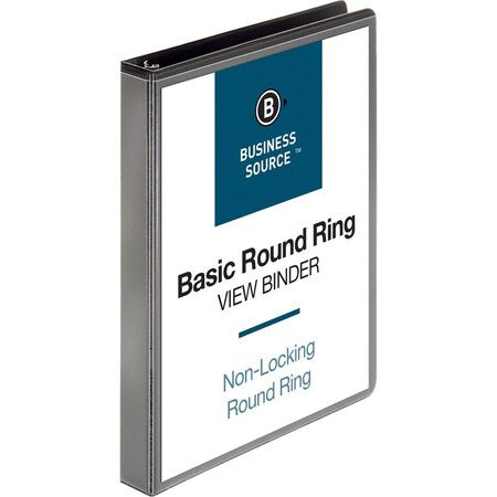 Ring Binder, Black, Clear Sleeve