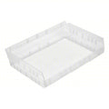 Economy nesting shelf bin, Plastic, Clear, 4 in H, 16 1/2 in W, 11 5/8 in L