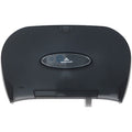 Toilet Paper Dispenser, Horizontal Double Roll, Standard Core, Wall Mount, Smoke
