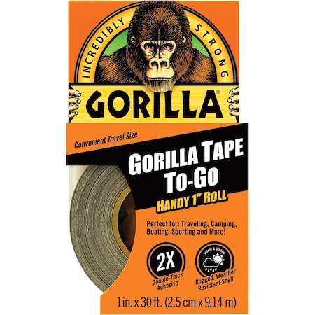 Duct Tape, Black, 10 yd L, 1 in W