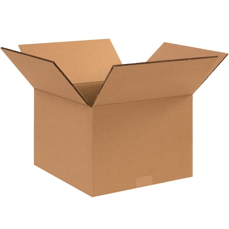 12 in x 9 in x 9 in Shipping Box, Kraft, Corrugate, Double Wall, 48 ECT