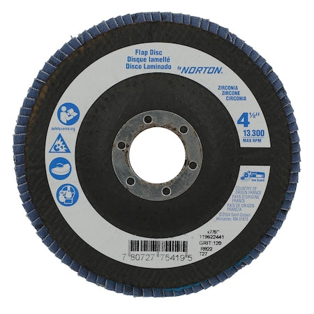 Fiber Disc, 4 1/2 in Dia, 7/8in Arbor