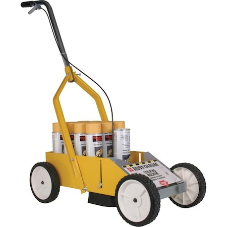High Performance Paint Striping Machine, Adjustable Line Width 2-4 in, Multi-Terrain Wheels, Steel