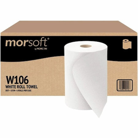 Hardwound Roll Towel White 10in, 1, PK6