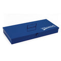 Metal Socket Set Tool Box, Steel, Blue, 30-1/4 in W x 11-1/2 in D x 4-3/4 in H