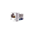 Modular Jack, 0.875 in H, White