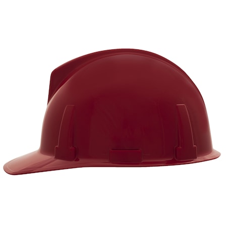 Topgard Hard Hat Cap Style, Polycarbonate, Fas-Trac III, Type 1, Class E, Red