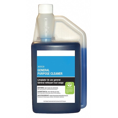 All Purpose Cleaner, Bottle, 1 qt, Unscented