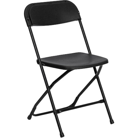 Folding Chair - Black Plastic - Event Chair